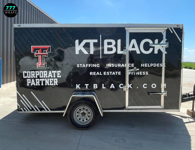 Corporate service trailer wrap, demonstrating fleet branding ROI for brand recognition