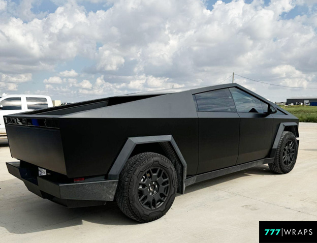 Vehicle wrap holding up under sunlight and outdoor conditions.